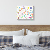 Blumenmuster Leinwanddruck (Insitu (Schlafzimmer))