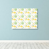 Blumenmuster Leinwanddruck (Insitu (Holzboden))