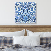 Blumenmuster Leinwanddruck (Insitu (Schlafzimmer))