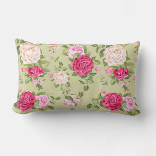 Blumenmuster Lendenkissen