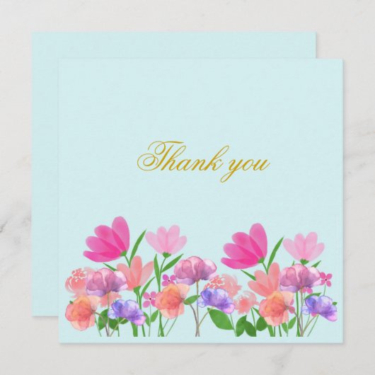 Blumenmuster-Lichtschalter Einladung (Vorne/Hinten)