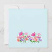 Blumenmuster-Lichtschalter Einladung (Rückseite)