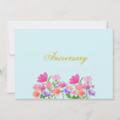 Blumenmuster-Lichtschalter Einladung (Vorderseite)