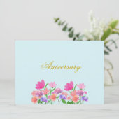 Blumenmuster-Lichtschalter Einladung (Stehend Vorderseite)