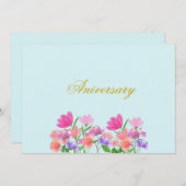 Blumenmuster-Lichtschalter Einladung (Vorne/Hinten)