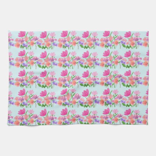 Blumenmuster-Lichtschalter Geschirrtuch (Horizontal)