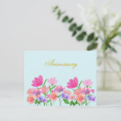 Blumenmuster-Lichtschalter Postkarte (Stehend Vorderseite)