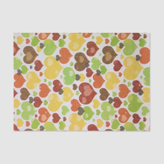 Blumenmuster-Liebe Muster rosa Seidenpapier (Vorderseite)