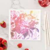 Blumenmuster, Liebe, Rosa Serviette (Beispiel)