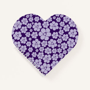 Blumenmuster - Lila Notizblock