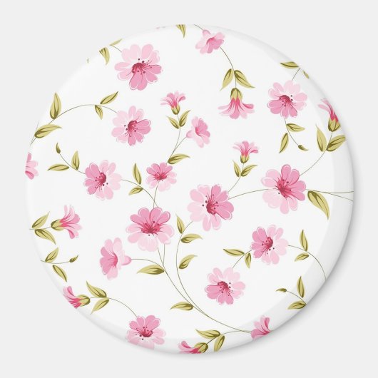 Blumenmuster Magnet (Vorne)