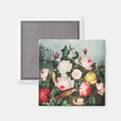 Blumenmuster Magnet (Vorderseite/Rückseite)