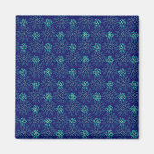 Blumenmuster Magnet (Vorne)