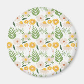 Blumenmuster Magnet (Vorne)