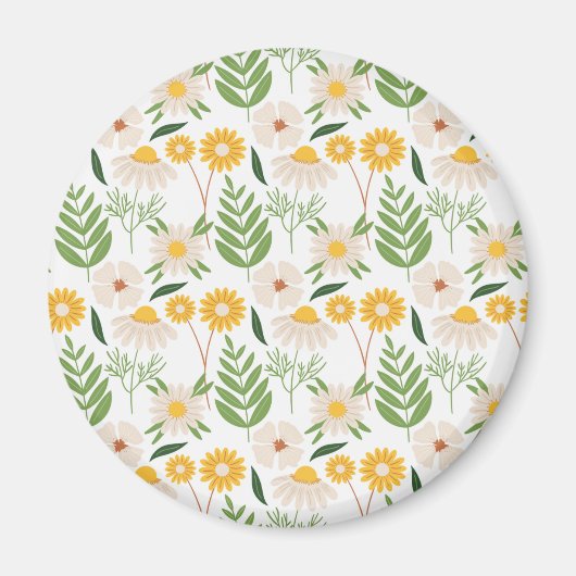 Blumenmuster Magnet (Vorne)