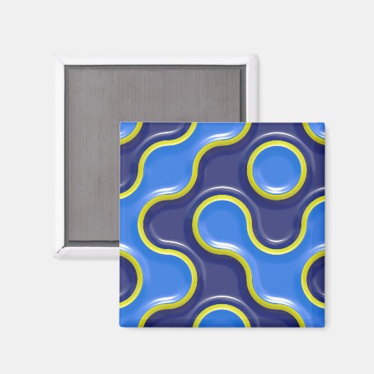 Blumenmuster Magnet (Vorderseite/Rückseite)