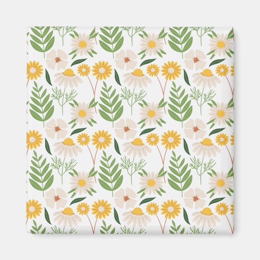 Blumenmuster Magnet (Vorne)