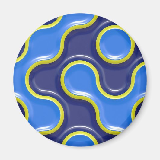 Blumenmuster Magnet (Vorne)