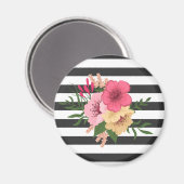 Blumenmuster Magnet (Vorderseite/Rückseite)