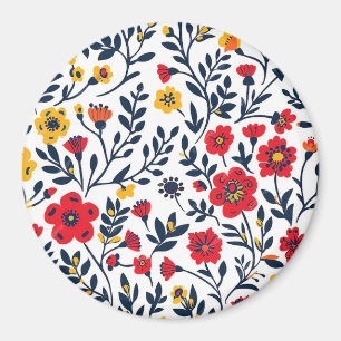 Blumenmuster Magnet