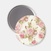 Blumenmuster Magnet (Vorderseite/Rückseite)