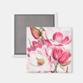 Blumenmuster Magnet (Vorderseite/Rückseite)