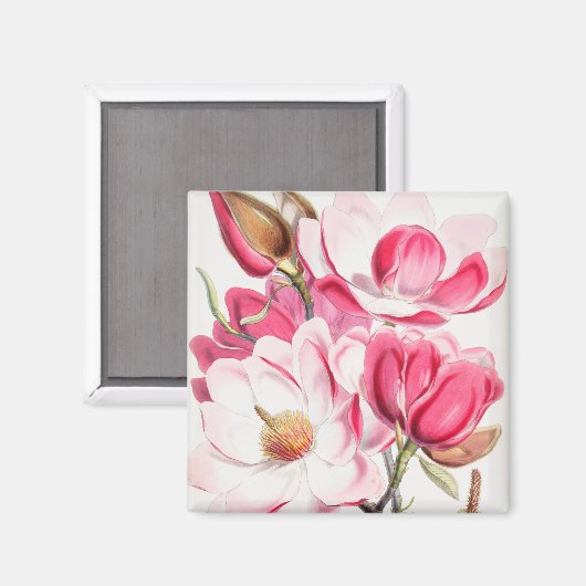 Blumenmuster Magnet (Vorderseite/Rückseite)