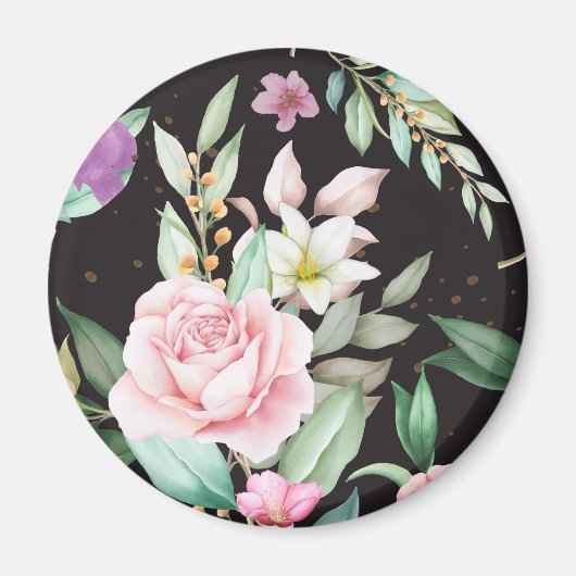Blumenmuster Magnet (Vorne)