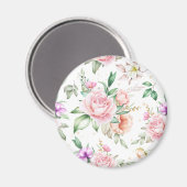 Blumenmuster Magnet (Vorderseite/Rückseite)