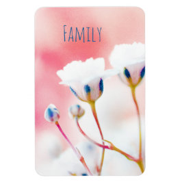 Blumenmuster-Magnet "Family" Flexibles Foto Magnet