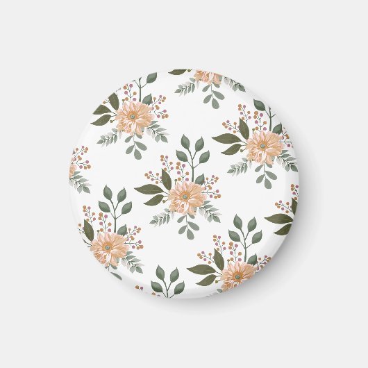 Blumenmuster-Magnet Magnet (Vorne)