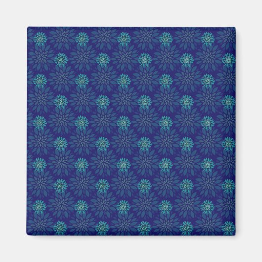 Blumenmuster-Magnet Magnet (Vorne)