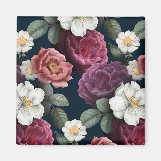 Blumenmuster-Magnet Magnet (Vorne)