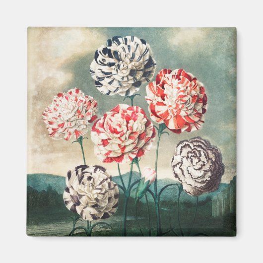 Blumenmuster-Magnet Magnet (Vorne)