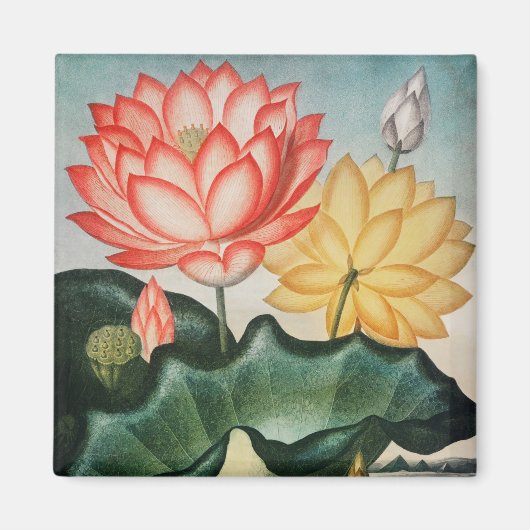 Blumenmuster-Magnet Magnet (Vorne)