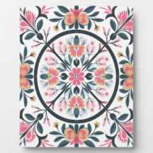 Blumenmuster Mandala Design. Zierkunst