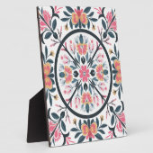 Blumenmuster Mandala Design. Zierkunst Fotoplatte (Seite)