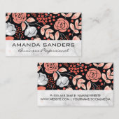 Blumenmuster-Marmor Visitenkarte (Vorne/Hinten)