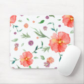 Blumenmuster-Maus-Pad - Kunstgeschenk für sie Mousepad (Mit Mouse)