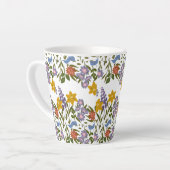 Blumenmuster Milchtasse (Linke Ecke)