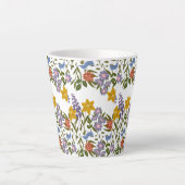 Blumenmuster Milchtasse (Vorderseite)