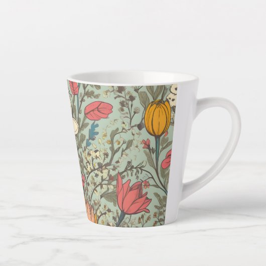 Blumenmuster Milchtasse (Rechts)