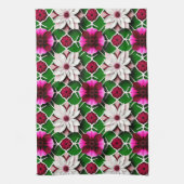 Blumenmuster mit bunten Blume Geschirrtuch (Vertikal)