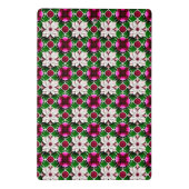 Blumenmuster mit bunten Blume Mini Klemmbrett (Rückseite)