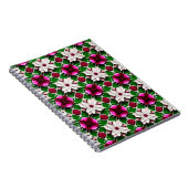 Blumenmuster mit bunten Blume Notizblock (Rechte Seite)