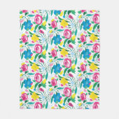 Blumenmuster mit bunten Bouquets. Fleecedecke (Vorderseite)