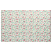 Blumenmuster mit Cartoonkatzen Stoff (Yard (91,4 cm))