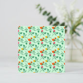 Blumenmuster mit farbigen Blume der Rose (Stehend Vorderseite)