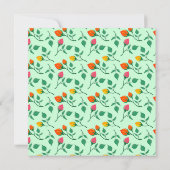 Blumenmuster mit farbigen Blume der Rose (Rückseite)