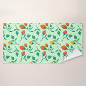 Blumenmuster mit farbigen Blume der Rose Badehandtuch (Badehandtuch)